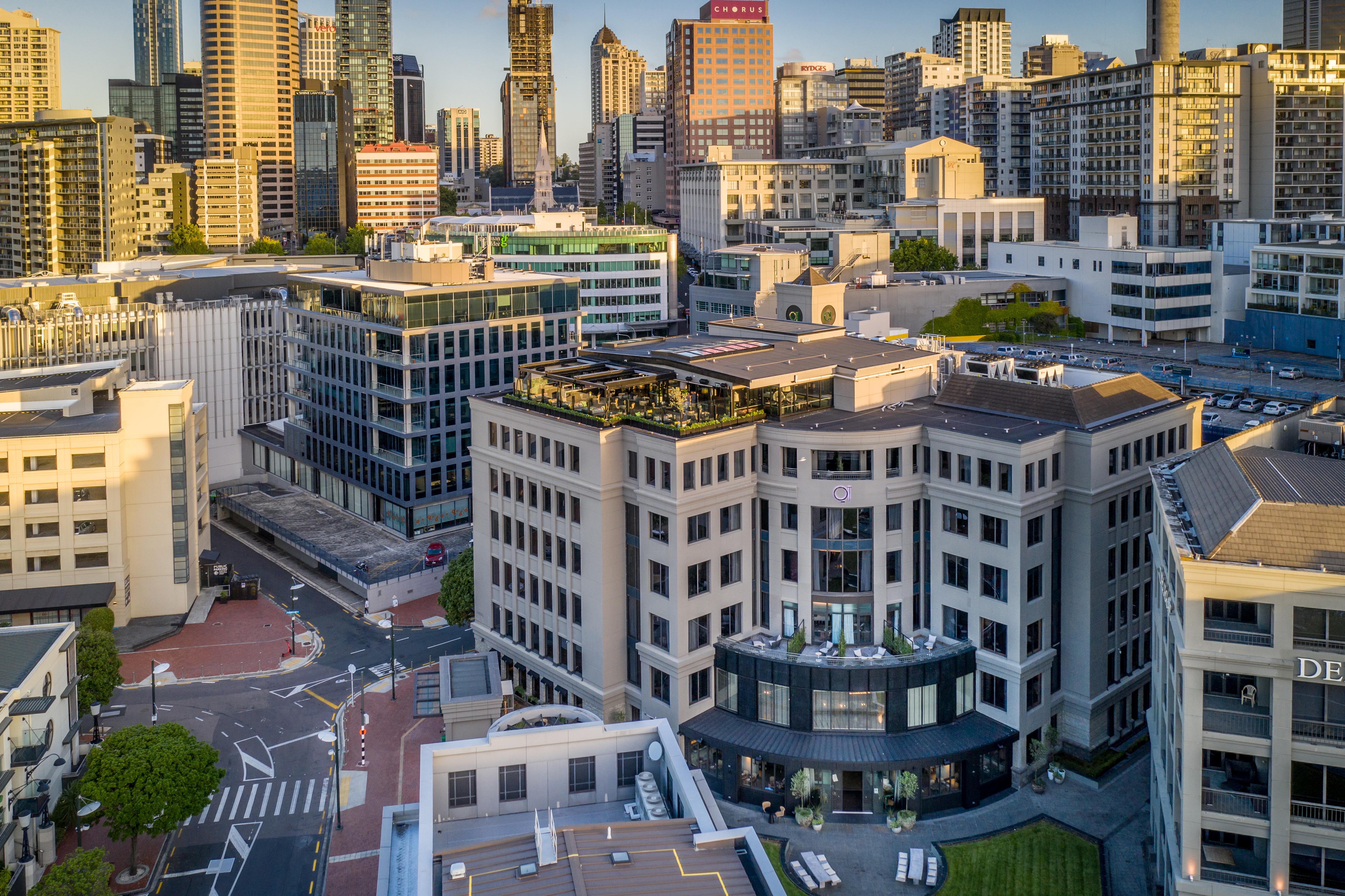 QT Auckland Hotel Buitenkant foto Aerial view of the San Diego Convention Center